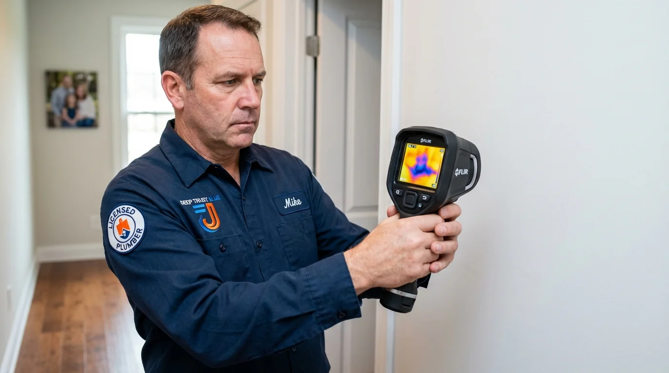Thermal imaging leak detection by Johns Plumbing LLC in Athens